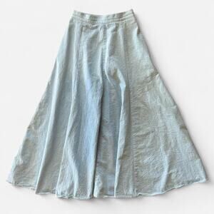 Vintage Blue Diamond L Western Light-Wash Denim Skirt